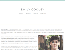 Tablet Screenshot of emilycooley.com